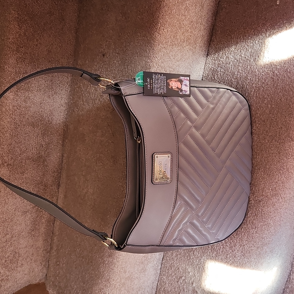 Nicole Miller bag purse pocketbook in Light gray
